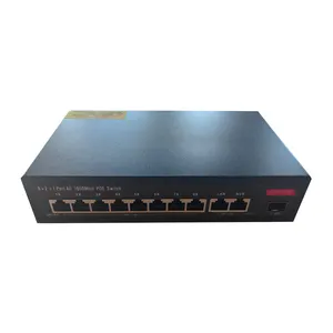 Sunsoont 12 ~ 55V 8 + 2 + 1 Portas PoE Switch sem Adaptador de Alimentação 250M para IP Cameral AP Sem Fio