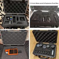 Boîte de rangement noire étanche IP67 et anti-poussière, compacte et personnalisable avec mousse, capacité 6L, prise en charge ODM/OEM