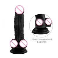 Dildo réaliste de 8 pouces avec ventouse géante, jouet sexuel pour femme, suceur de clitoris