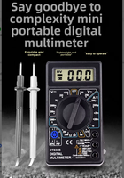 Multimètre portable haute précision (0,5 % + 3 % de précision) pour projets d'ingénierie, kit de réparation universel, testeur de tension et de courant
