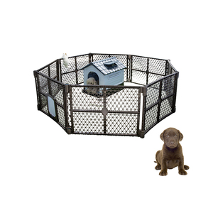 Matériau plastique bon marché cage d'intérieur pour animaux de compagnie cage <span class=keywords><strong>chenil</strong></span> clôture avec portail pour chien chat - Product Image 6