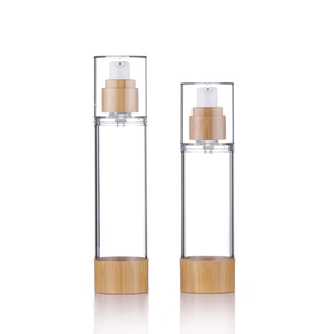Bouteille sous vide en bambou et coquille <span class=keywords><strong>de</strong></span> bois, bouteille vide d'échantillon, parfum, reconstitution d'<span class=keywords><strong>eau</strong></span>, visage partiellement en bouteille - Product Image 1