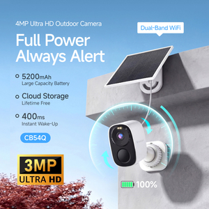 กล้องวงจรปิด Okam Pro รุ่น CB54Q ความละเอียด 4MP รองรับ <span class=keywords><strong>WIFI</strong></span> 2.4G&5G  ระบบโซลาร์เซลล์  สำหรับบ้านอัจฉริยะ  บันทึกภาพบน Cloud และ SD  พร้อมแบตเตอรี่ในตัว - Product Image 3