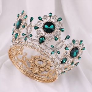 Couronne de Reine de <span class=keywords><strong>Luxe</strong></span> en Alliage avec Incrustations de Cristaux AB, Multi-Arches Creuses et Multi-Courbes - Product Image 5