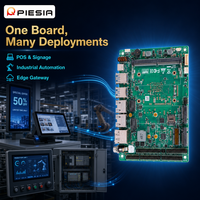 PRM-7610A SBC Industrial sin Ventilador de 3.5'' con Wildcat Lake, 6 COM, LAN Dual de 2.5G, Amplio Rango de Temperatura, DC 9-36V para Automatización