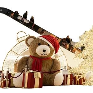 Décoration de Noël, ours géant <span class=keywords><strong>gonflable</strong></span>, costume en peluche personnalisé, publicité, intérieur/extérieur, imperméable, durable - Product Image 6