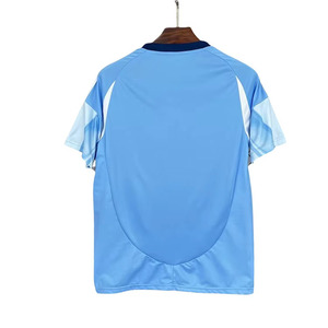 足球运动衫浅蓝色快干足球运动服夏季短袖男童足球运动衫透气上衣运动衫 - Product Image 2