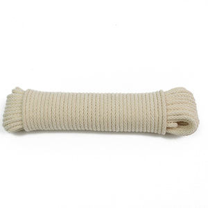 <span class=keywords><strong>Cordon</strong></span> en coton recyclé en gros, corde tressée en coton, corde en coton tissée pour le bricolage, les loisirs et l'emballage - Product Image 1