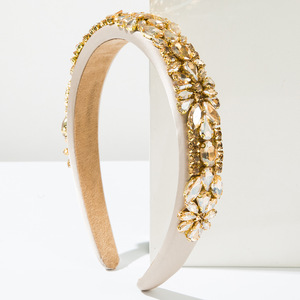 باروك الماس الثقيل عصابات الشعر المكشكش رائع مزاجه حجر الراين غرامة التألق عقال - Product Image 3