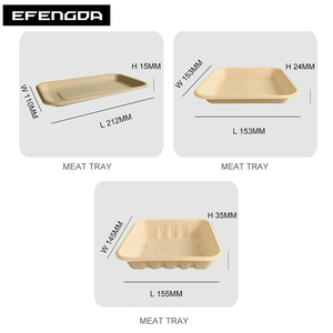 Assiettes de bagasse de canne à sucre biodégradables écologiques jetables personnalisables 6 7 9 10 12 pouces plats et assiettes jetables - Product Image 6