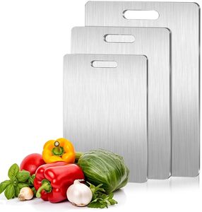 Household Custom Logo Fruit & Vegetable <b>Tools</b> Stainless Steel Metal Chopping <b>Board</b> Meat Cutting <b>Board</b> for Kitchen Gadget - Product Image 1