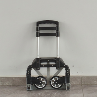 Carretilla de Mano de Aleación de Aluminio de Dos Ruedas, Compacta y Portátil