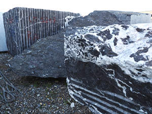 Dalles de marbre noir et blanc de style moderne de French Stone, surface polie imperméable pour hôtel et villa - Product Image 5