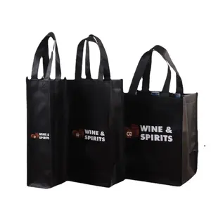 Sac à vin Non tissé pour voyage fabricant sacs à vin pour bouteilles de vin sac cadeau fourre-tout