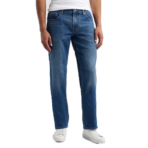 Jeans de Mezclilla para Hombre, Corte Recto, Cintura Flexible y Acabado Suave para una Apariencia Diaria con Estilo - Product Image 2