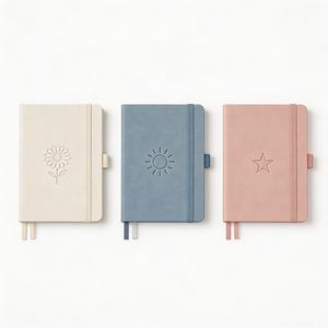 Carnet à couverture rigide personnalisé de qualité supérieure avec porte-stylo, journal quotidien en cuir et tissu, planificateur personnalisé OEM pour le bureau, l'école ou comme cadeau - Product Image 5