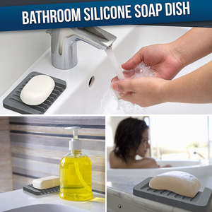 Jabonera de Silicona con Autodrenaje, Bandeja de Jabón Premium con Drenaje, Jabonera de Silicona Creativa para Baño, <span class=keywords><strong>Ducha</strong></span>, Cocina - Product Image 5