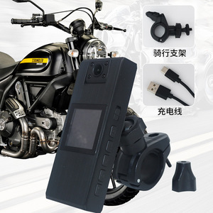 D05 Motorcycle Dashcam 10.2x4x2cm Night Vision For Bicycle And Outdoor Cycling With Mount And Charging Cable - Product Image 1