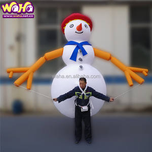 Disfraz de muñeco de nieve para caminar, juguete inflable personalizado de dibujos animados de <span class=keywords><strong>Anime</strong></span> para Navidad - Product Image 1