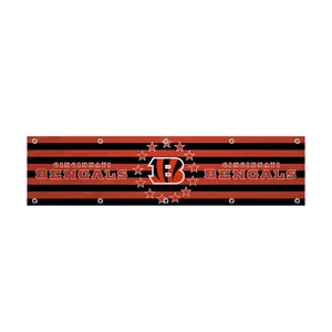 Individuelles Banner für Cincinnati Bengals Football Team 60 × 240 cm 2 × 8 Fuß