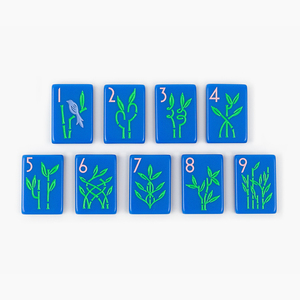 Juego de Mahjong Personalizado de 160/166 Piezas Pintadas a Mano, Serie Botánica de Jardín, Fichas de Mahjong Acrílicas Transparentes - Product Image 6
