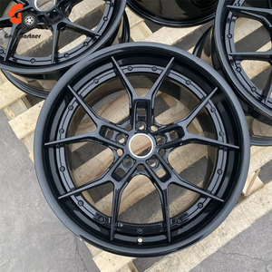 Rueda de Aleación Forjada de Tres Piezas 6061-T6 con Acabado Brillante y Cóncavo, con Tapa Central, de Alto Rendimiento para Autos Deportivos - Product Image 3