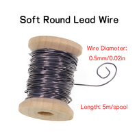 0,5mm 0,8mm 1mm 2mm weiches rundes Fliegen binden Blei draht material Nymphen körper Streamer gewichtetes Gewinde