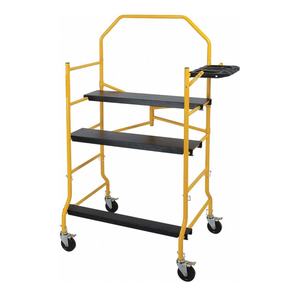 Einstellbare bewegliche Gerüst plattform Mehrzweck-Laderaum ausrüstung mit Sicherungs rädern - Product Image 3