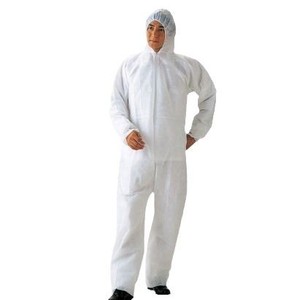 Combinaison jetable ASONE 8-5666-31 en PP antistatique avec coutures soudées et fermeture éclair, pour usage en laboratoire - Product Image 2