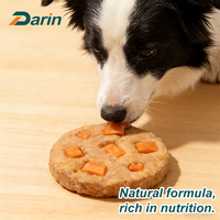 Ligne de production industrielle automatique de friandises pour chiens avec bras robotisé, équipement de traitement des galettes de fruits en dés