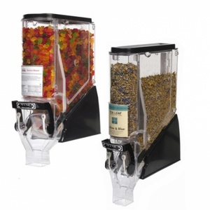 Distributeur mural en acrylique hautement transparent pour aliments en vrac, bacs de présentation, couleur, taille et logo personnalisables, pour haricots et bonbons, marque YGL - Product Image 6