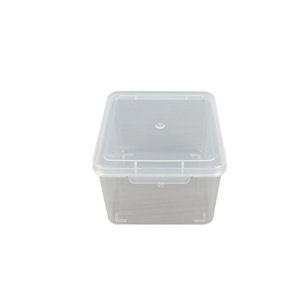 Plastic Transparent <b>Storage</b> <b>Box</b> Square With Lid For Desktop Organizing <b>Small</b> Parts Tools Fishing Gear Accessories - Product Image 5