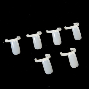 50 pièces Carte d'affichage de couleurs de vernis à ongles DIY en forme d'anneau, Faux ongles complets en plastique naturel, Palette pour salon, Outil de manucure gel - Product Image 3