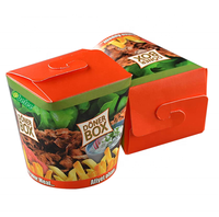 16oz 26oz 32oz Runde Take Away Boxen für Chinesische Nudeln, Kebab und Döner mit Kundenspezifischem Druck aus Papier
