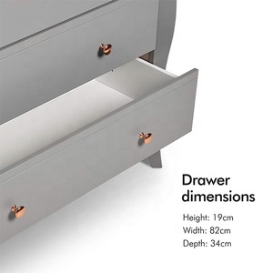 <strong>8</strong> Wood Gray Shallow <strong>Chest</strong> <strong>of</strong> <strong>Drawer</strong> - Product Image 5