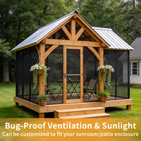 Moustiquaire de porte résistante aux intempéries, anti-moustiques, robuste, en maille magnétique, coupe-vent, anti-insectes pour patio et garage