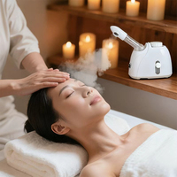 Vaporizador Facial Nano Spray, Humidificador Facial con Vapor Caliente, Calentamiento PI 360 °   Dispositivo de Hidratación Compacto y Giratorio para Spa en Casa
