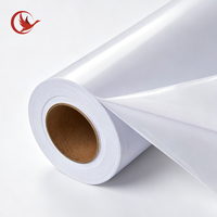 Film autocollant en vinyle souple PVC noir, blanc et gris, imperméable, pour affiches, rouleau de 150 microns