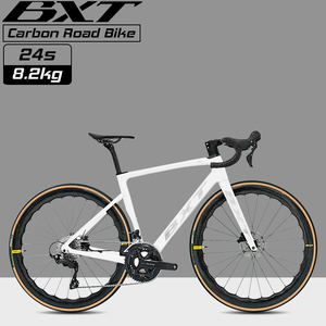<span class=keywords><strong>Bicicleta</strong></span> de Carretera BXT SL-115 de Fibra de Carbono, Ultraligera, con Cableado Interno, <span class=keywords><strong>Bicicleta</strong></span> Deportiva 105 R7120 2x12 Velocidades, Ruedas de Carbono - Product Image 1