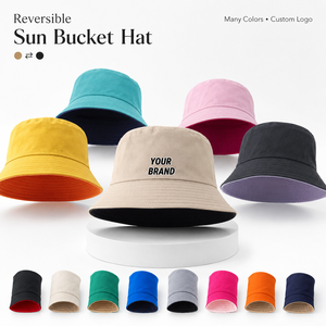 Casquette de golf sportive d'été pour adulte, avec logo personnalisé, impression intégrale, en coton, réversible, brodée, style bob de pêcheur, chapeau de soleil - Product Image 1