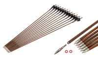 Flèches en carbone en gros pour arc composé, avec insert de 6,2 mm, spine 500/600/700/800