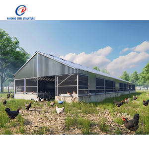 Estructuras <span class=keywords><strong>de</strong></span> granja avícola S, cobertizos para <span class=keywords><strong>cabras</strong></span>, vacas <span class=keywords><strong>lecheras</strong></span>, ovejas, pollos y patos, edificios <span class=keywords><strong>de</strong></span> granja, acero prefabricado para 10000 pollos - Product Image 4