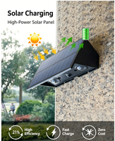 Lampe murale solaire extérieure pour jardin et cour, indice de protection IP54, fonctionnement crépusculaire, usage résidentiel