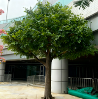 Arbre ficus artificiel personnalisé, tronc en fibre de verre, grand faux banian, arbre à feuilles persistantes pour décoration intérieure et extérieure