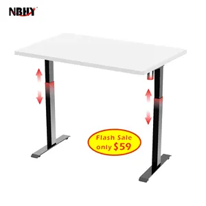 Height Adjustable Stand Up Desk Frame Electric Single Motor Sit And Standing Table Frame