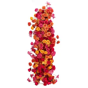 2024 красный искусственный цветок Креативный Свадебный декор декорация розовый искусственный цветок