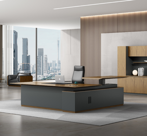 Escritorio ejecutivo de gama alta, mesa de jefe de madera de lujo, diseño de muebles de oficina ejecutivos - Product Image 6