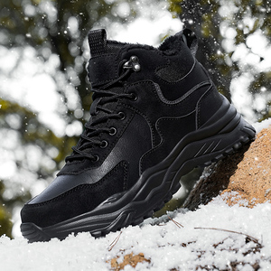 Botas de Senderismo Duraderas Antideslizantes, Botas de Nieve Impermeables y Gruesas para Trekking al Aire Libre, Zapatos Casuales Cálidos y Cómodos para Invierno - Product Image 2