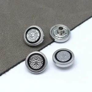 Wholesale Factory Price Gunmetal Snap Button Custom Press Botton For Clothing