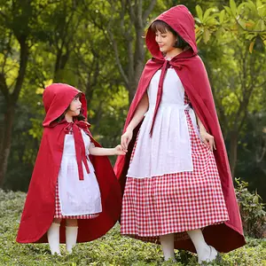 여자 작은 빨간 승마 후드 의상 동화 코스프레 멋진 드레스 휴일 파티 할로윈 의상